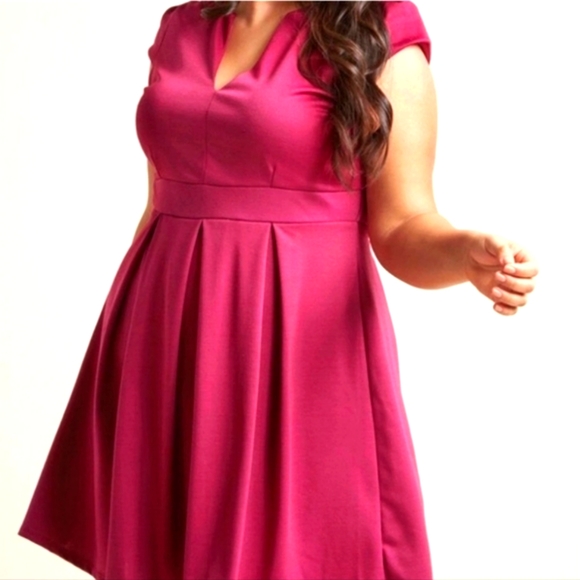 Modcloth Dresses & Skirts - NWT Modcloth 'Meet Me at the Punchbowl' Magenta A-line Dress, 4X